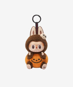 Pop Mart Labubu Happy Halloween Party Series-Sitting Pumpkin Vinyl Plush Pendant 1 of 1